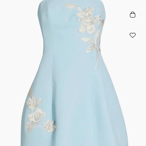 Sachin + Babi Light Blue Strapless Mini Dress (hemmed to fit size small) - Picture 1 of 9